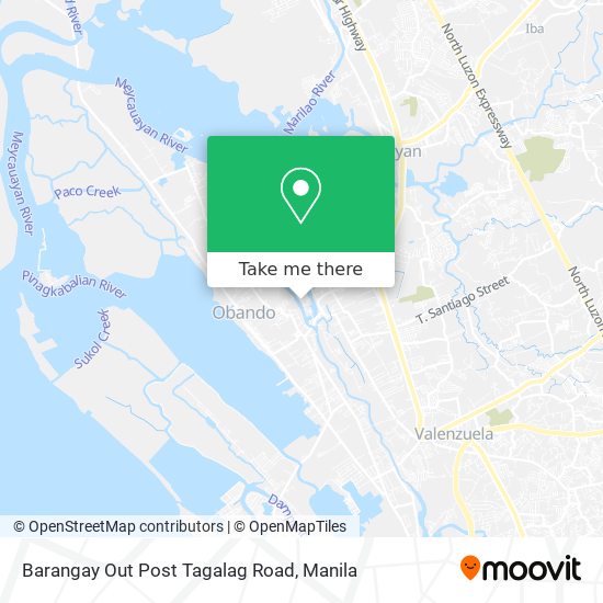 Barangay Out Post Tagalag Road map