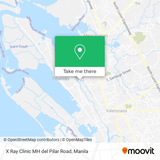 X Ray Clinic MH del Pilar Road map