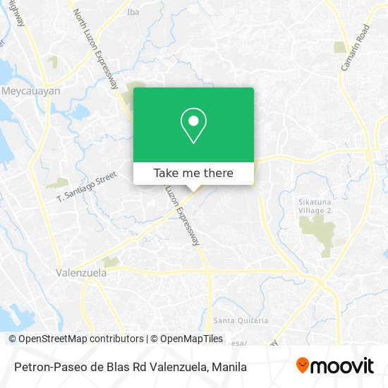 Petron-Paseo de Blas Rd Valenzuela map