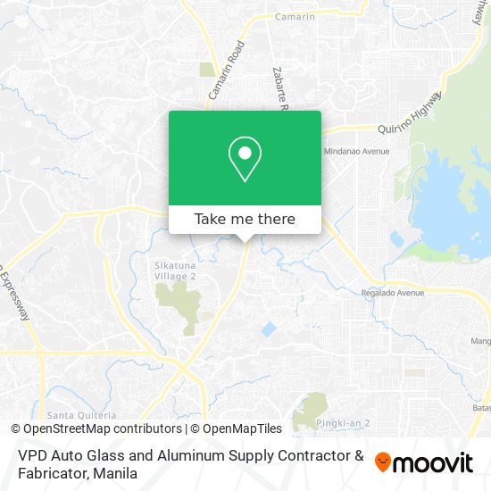 VPD Auto Glass and Aluminum Supply Contractor & Fabricator map