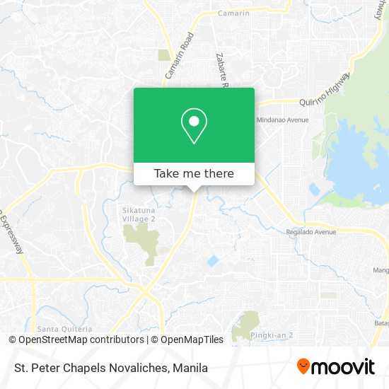St. Peter Chapels Novaliches map