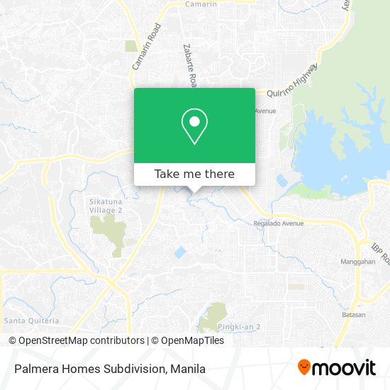Palmera Homes Subdivision map