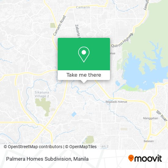 Palmera Homes Subdivision map