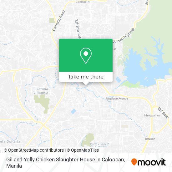 Gil and Yolly Chicken Slaughter House in Caloocan map