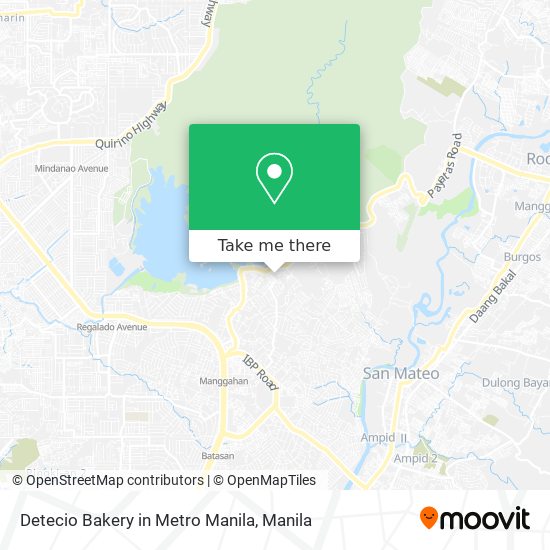 Detecio Bakery in Metro Manila map