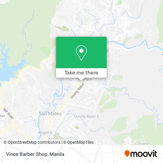 Vince Barber Shop map