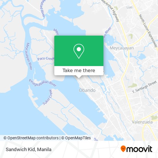 Sandwich Kid map