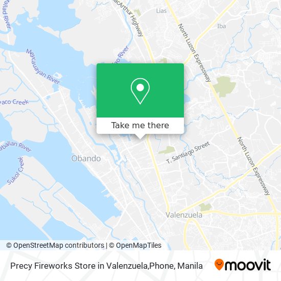 Precy Fireworks Store in Valenzuela,Phone map