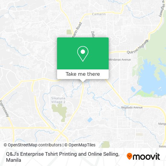 Q&J's Enterprise Tshirt Printing and Online Selling map