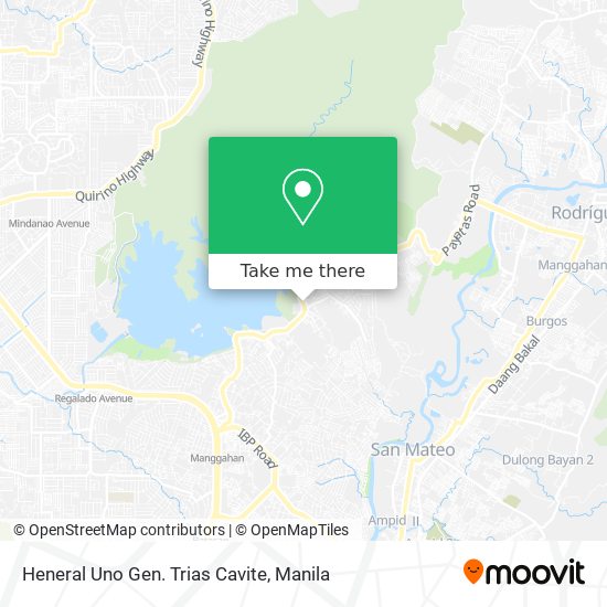 Heneral Uno Gen. Trias Cavite map