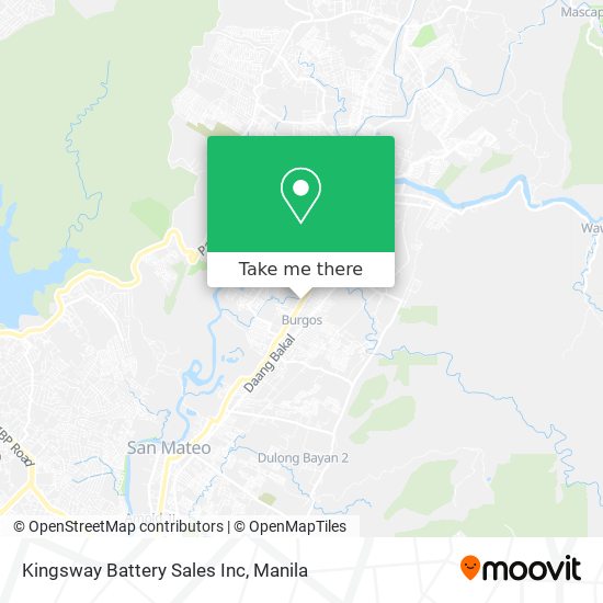 Kingsway Battery Sales Inc map