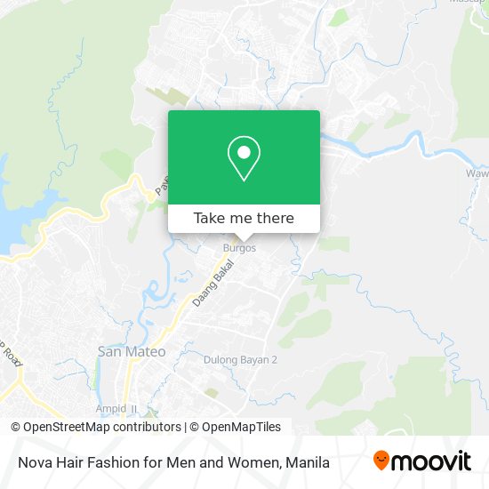 Nova Hair Fashion for Men and Women map
