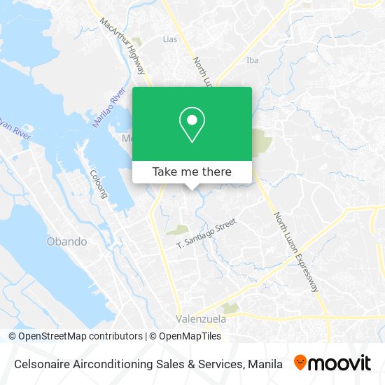 Celsonaire Airconditioning Sales & Services map