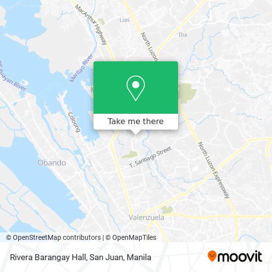 Rivera Barangay Hall, San Juan map