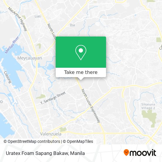 Uratex Foam Sapang Bakaw map