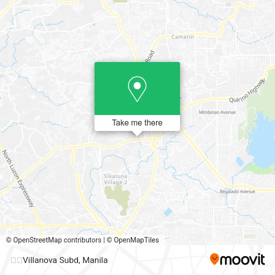 Villanova Subd map