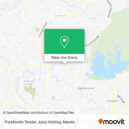 Purefoods Tender Juicy Hotdog map