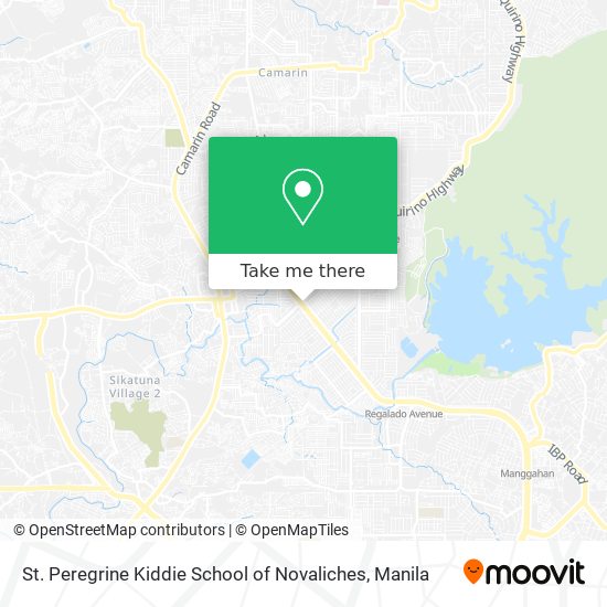 St. Peregrine Kiddie School of Novaliches map
