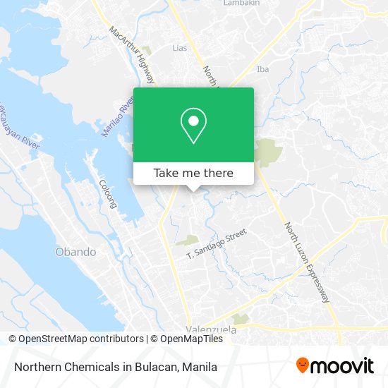 Northern Chemicals in Bulacan map