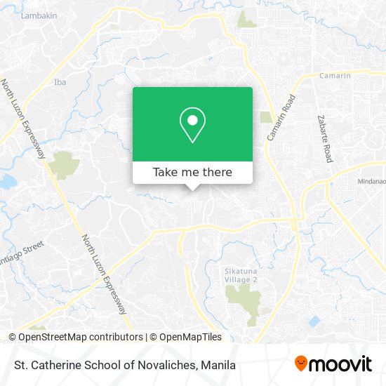 St. Catherine School of Novaliches map