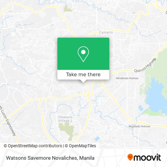 Watsons Savemore Novaliches map