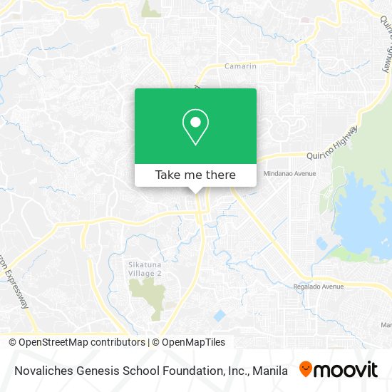 Novaliches Genesis School Foundation, Inc. map