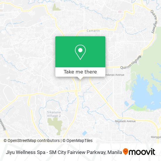 Jiyu Wellness Spa - SM City Fairview Parkway map