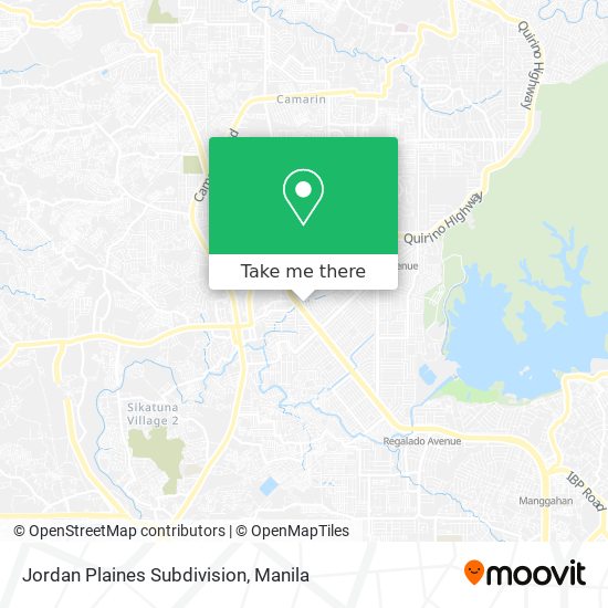 Jordan Plaines Subdivision map