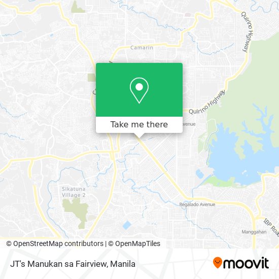 JT's Manukan sa Fairview map