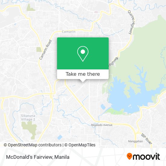 McDonald's Fairview map