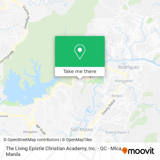 The Living Epistle Christian Academy, Inc. - QC - Mlca map
