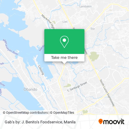 Gab's by: J. Benito's Foodservice map