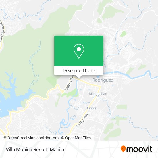 Villa Monica Resort map