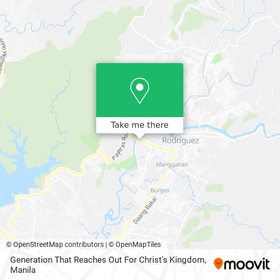 Generation That Reaches Out For Christ's Kingdom map