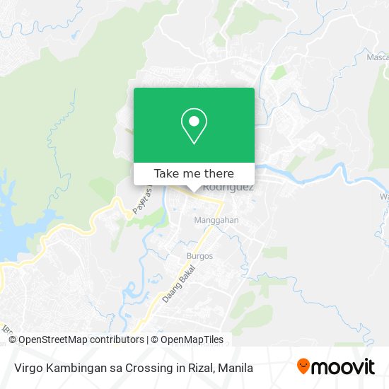 Virgo Kambingan sa Crossing in Rizal map