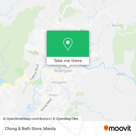Chong & Beth Store map