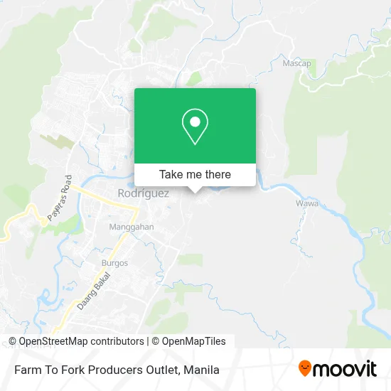 Farm To Fork Producers Outlet map