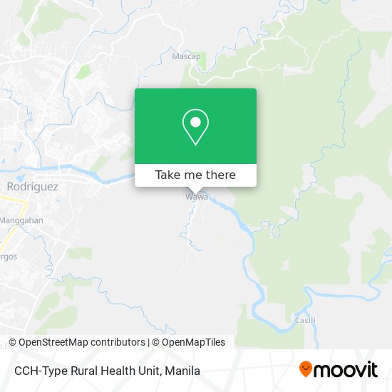 CCH-Type Rural Health Unit map