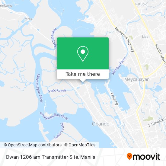 Dwan 1206 am Transmitter Site map