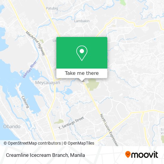 Creamline Icecream Branch map