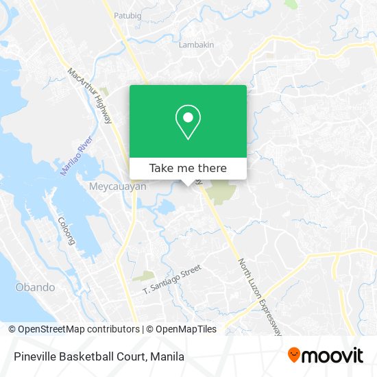 Pineville Basketball Court map