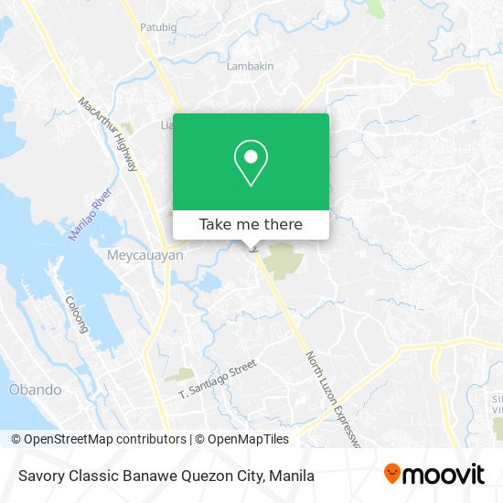 Savory Classic Banawe Quezon City map