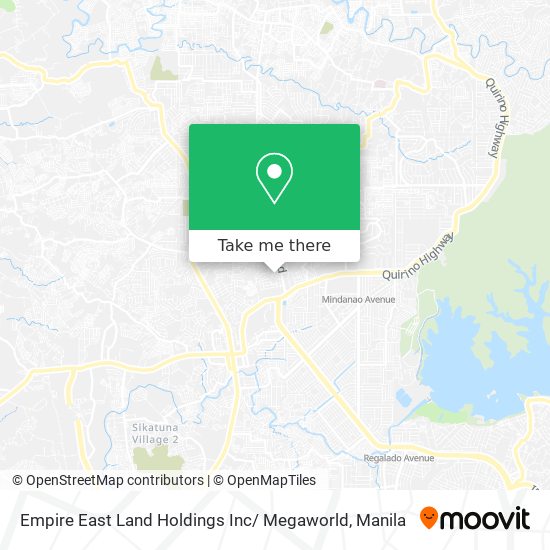 Empire East Land Holdings Inc/ Megaworld map