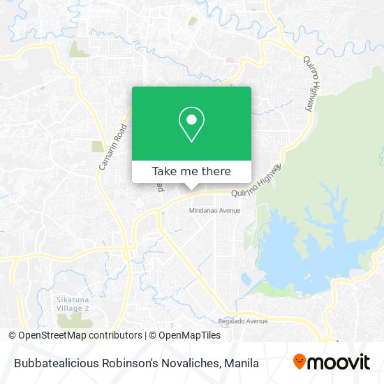 Bubbatealicious Robinson's Novaliches map
