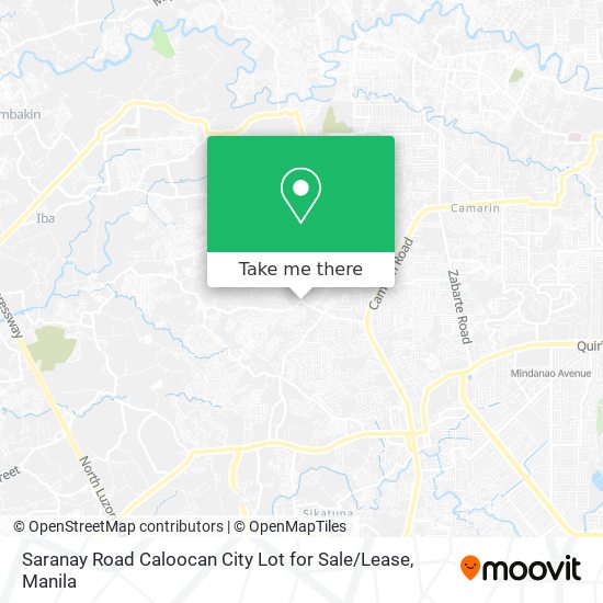 Saranay Road Caloocan City Lot for Sale / Lease map