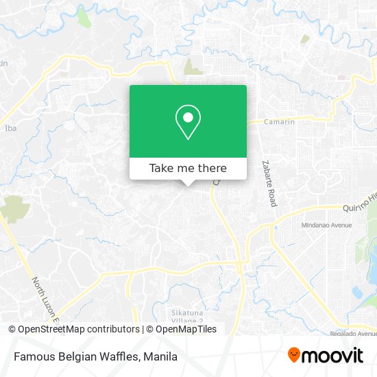 Famous Belgian Waffles map