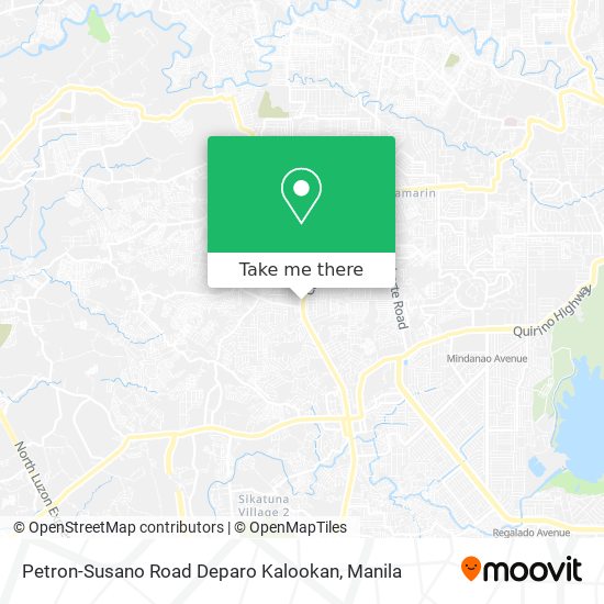 Petron-Susano Road Deparo Kalookan map