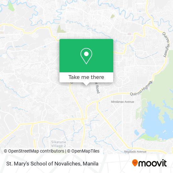 St. Mary's School of Novaliches map