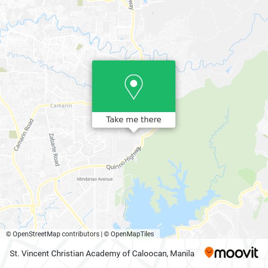 St. Vincent Christian Academy of Caloocan map