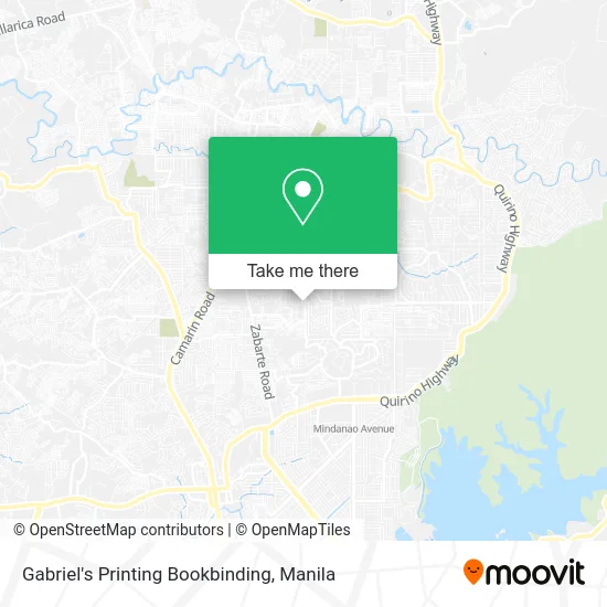 Gabriel's Printing Bookbinding map